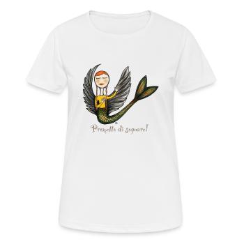 PROMESSE DE RÊVE - T-shirt respirant Femme - blanc - Devant - AI Model Female 172 dark (172cm)