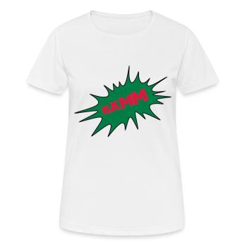 Bääm, bubble, cartoon, cartoon thought bubble, - Women's Breathable T-Shirt - white - Front - AI Model Female 172 dark (172cm)