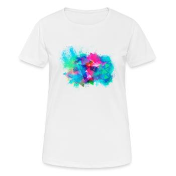Abstract background colorful - Women's Breathable T-Shirt - white - Front - AI Model Female 172 dark (172cm)