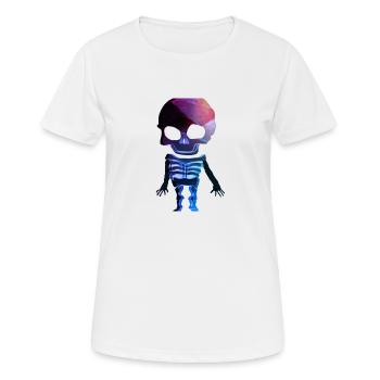 Skelett - Frauen T-Shirt atmungsaktiv - Weiß - Vorne - AI Model Female 172 dark (172cm)