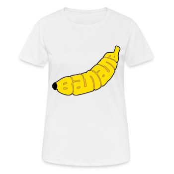 banane - T-shirt respirant Femme - blanc - Devant - AI Model Female 172 dark (172cm)