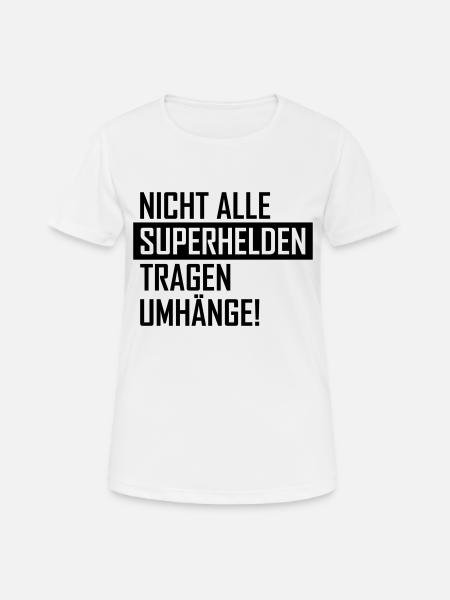superheld - Frauen T-Shirt atmungsaktiv - Weiß