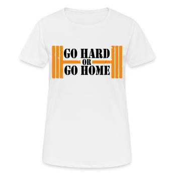 Bodybuilding Gym Workout - Women's Breathable T-Shirt - white - Front - AI Model Female 172 dark (172cm)