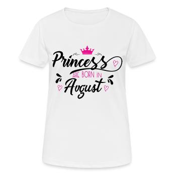 birthday august - Frauen T-Shirt atmungsaktiv - Weiß - Vorne - AI Model Female 172 dark (172cm)