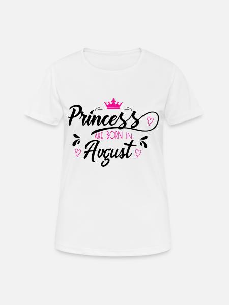 birthday august - Frauen T-Shirt atmungsaktiv - Weiß