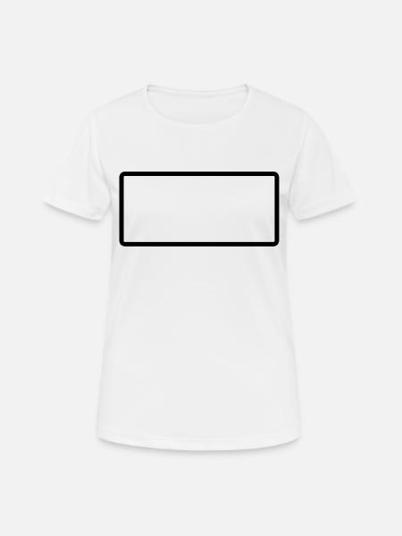 Rectangle - Rechteck - Form - Customize it ! - Women's Breathable T-Shirt - white