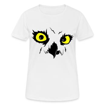 chouette - T-shirt respirant Femme - blanc - Devant - AI Model Female 172 dark (172cm)