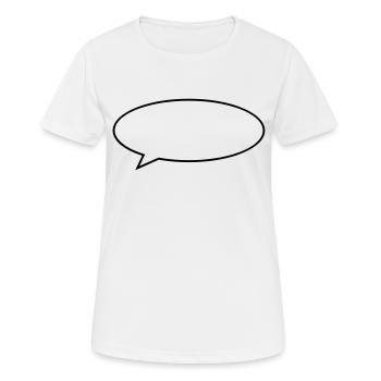 bubble - Women's Breathable T-Shirt - white - Front - AI Model Female 172 dark (172cm)