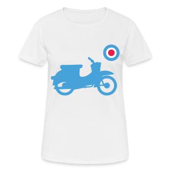 Schwalbe Mod Great Britain Style - Frauen T-Shirt atmungsaktiv - Weiß - Vorne - AI Model Female 172 dark (172cm)