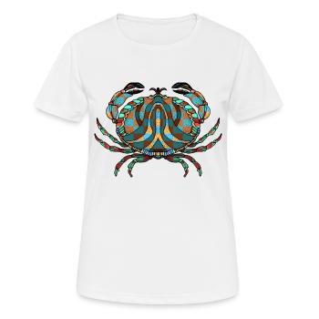 Krabbe - Frauen T-Shirt atmungsaktiv - Weiß - Vorne - AI Model Female 172 dark (172cm)