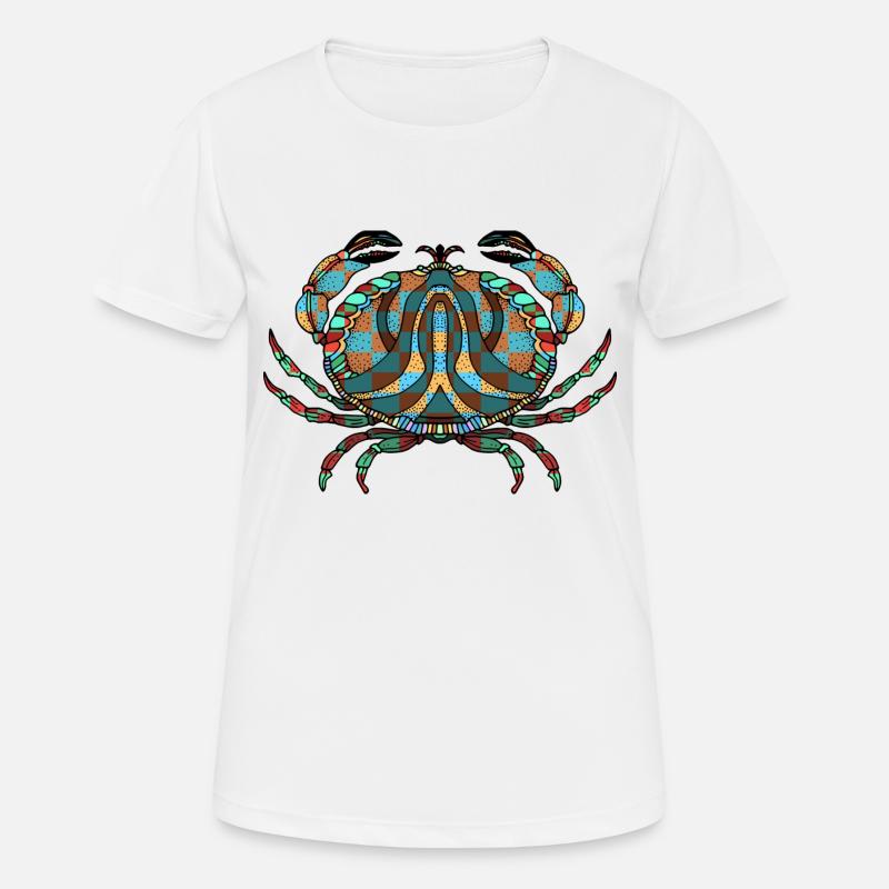 Crab - Women's Breathable T-Shirt - white