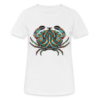 Krabbe - Frauen T-Shirt atmungsaktiv - Weiß - Vorne - AI Model Female 172 dark (172cm)