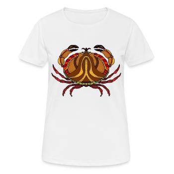 Krabbe - Frauen T-Shirt atmungsaktiv - Weiß - Vorne - AI Model Female 172 dark (172cm)