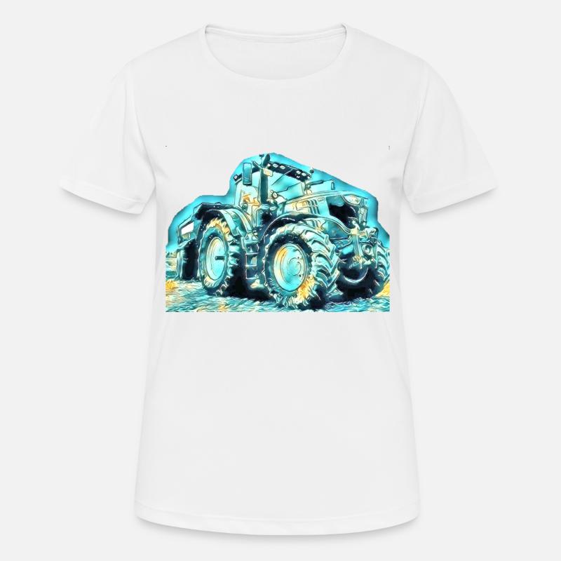 Tractor - Women's Breathable T-Shirt - white
