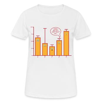 Désolé, nous pouvons nous faire confiance à l’école - T-shirt respirant Femme - blanc - Devant - AI Model Female 172 dark (172cm)