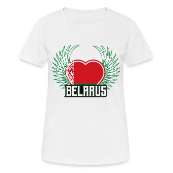 Belarus - Women's Breathable T-Shirt - white - Front - AI Model Female 172 dark (172cm)