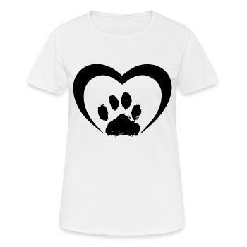 Dog dog - Women's Breathable T-Shirt - white - Front - AI Model Female 172 dark (172cm)