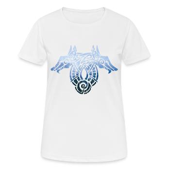 Fenrir, celui qui habite dans les marais - T-shirt respirant Femme - blanc - Devant - AI Model Female 172 dark (172cm)