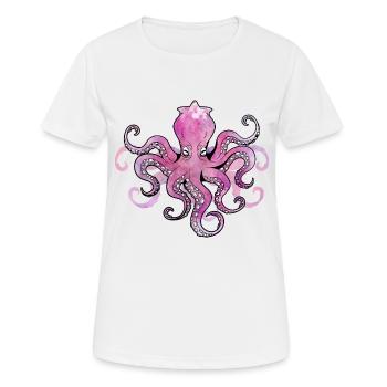 OCTOPUS OCTOPUS OCTOPUS - Women's Breathable T-Shirt - white - Front - AI Model Female 172 dark (172cm)