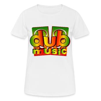 musique dub reggae - T-shirt respirant Femme - blanc - Devant - AI Model Female 172 dark (172cm)