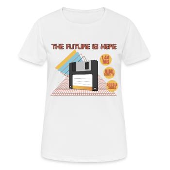 The future is here - Women's Breathable T-Shirt - white - Front - AI Model Female 172 dark (172cm)