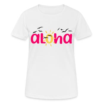 Aloha - Women's Breathable T-Shirt - white - Front - AI Model Female 172 dark (172cm)