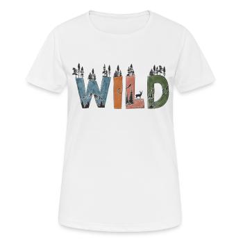 Nature sauvage - T-shirt respirant Femme - blanc - Devant - AI Model Female 172 dark (172cm)