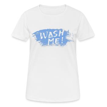 Lavez-moi - T-shirt respirant Femme - blanc - Devant - AI Model Female 172 dark (172cm)