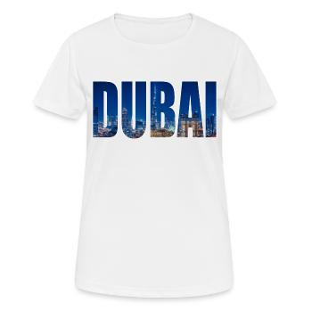 Dubaï - T-shirt respirant Femme - blanc - Devant - AI Model Female 172 dark (172cm)