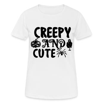 Creepy and Cute - Women's Breathable T-Shirt - white - Front - AI Model Female 172 dark (172cm)