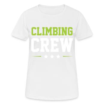 Climbing Crew - Women's Breathable T-Shirt - white - Front - AI Model Female 172 dark (172cm)