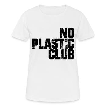 no plastic club Echt Cool Nichts gemacht - Frauen T-Shirt atmungsaktiv - Weiß - Vorne - AI Model Female 172 dark (172cm)