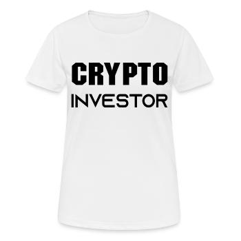 Bitcoin Trading Crypto Stocks - T-shirt respirant Femme - blanc - Devant - AI Model Female 172 dark (172cm)