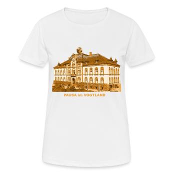 Mairie de Pausa Vogtland Axe de la Terre de Saxe - T-shirt respirant Femme - blanc - Devant - AI Model Female 172 dark (172cm)
