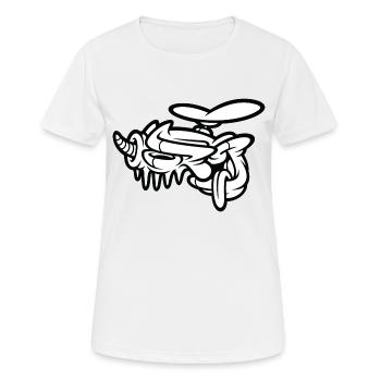 funny guy - Frauen T-Shirt atmungsaktiv - Weiß - Vorne - AI Model Female 172 dark (172cm)