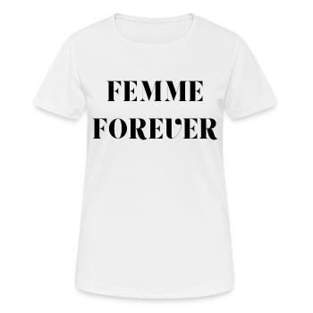 Woman forever - Women's Breathable T-Shirt - white - Front - AI Model Female 172 dark (172cm)
