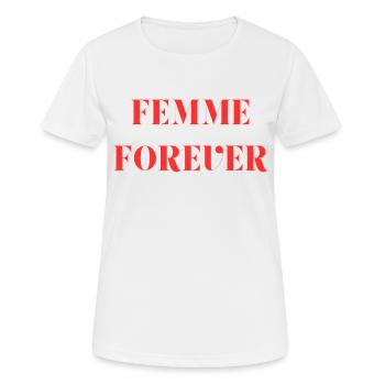 Woman forever - Women's Breathable T-Shirt - white - Front - AI Model Female 172 dark (172cm)