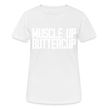 Renoncule Muscle Up 3 - T-shirt respirant Femme - blanc - Devant - AI Model Female 172 dark (172cm)