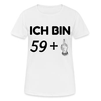 ICH BIN 60 - 60. GEBURTSTAG - Frauen T-Shirt atmungsaktiv - Weiß - Vorne - AI Model Female 172 dark (172cm)