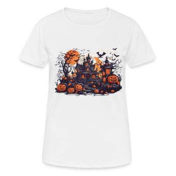 Concevez avec un Halloween - T-shirt respirant Femme - blanc - Devant - AI Model Female 172 dark (172cm)
