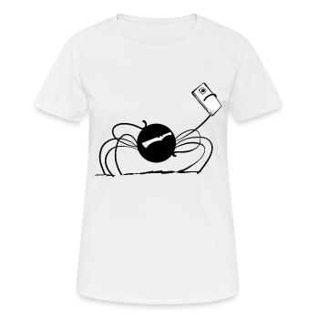 Beth the Spider - The Selfie - Women's Breathable T-Shirt - white - Front - AI Model Female 172 dark (172cm)