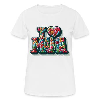 Mama Mother's Day Birthday Gift Idea - Women's Breathable T-Shirt - white - Front - AI Model Female 172 dark (172cm)