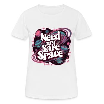J’ai besoin de mon espace sûr, d’un espace libre - T-shirt respirant Femme - blanc - Devant - AI Model Female 172 dark (172cm)