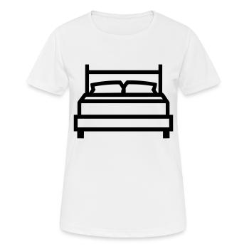 lit - T-shirt respirant Femme - blanc - Devant - AI Model Female 172 dark (172cm)