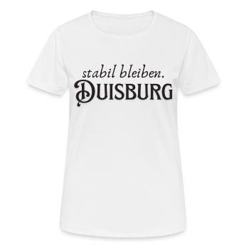 Rester stable à Duisbourg - T-shirt respirant Femme - blanc - Devant - AI Model Female 172 dark (172cm)
