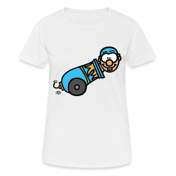 Le - T-shirt respirant Femme - blanc - Devant - AI Model Female 172 dark (172cm)