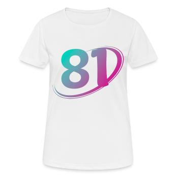 Nummer 81 Mehrfarbig - Frauen T-Shirt atmungsaktiv - Weiß - Vorne - AI Model Female 172 dark (172cm)