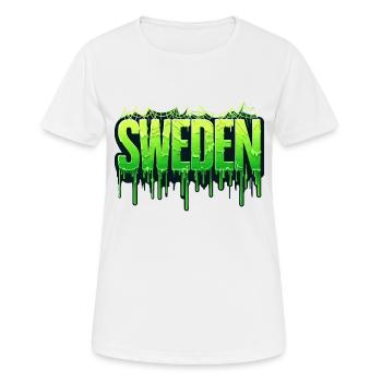Halloween Happy Horror Monster Blut Gruselig Beängstigend - Frauen T-Shirt atmungsaktiv - Weiß - Vorne - AI Model Female 172 dark (172cm)