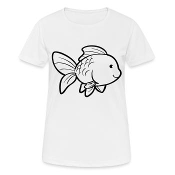 Goldfish - Women's Breathable T-Shirt - white - Front - AI Model Female 172 dark (172cm)