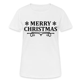 Merry Christmas Vintage - Women's Breathable T-Shirt - white - Front - AI Model Female 172 dark (172cm)